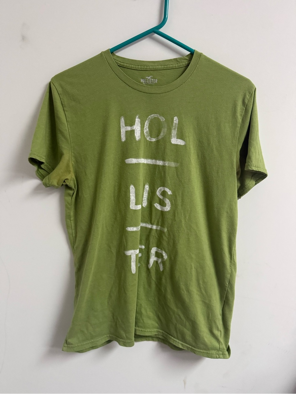 Hollister Light Green Graphic Logo Tee